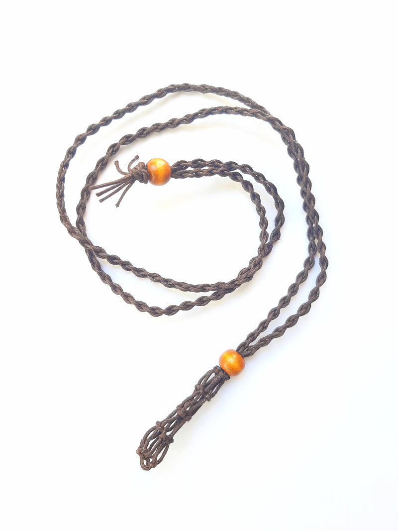 Macrame Hemp Waxed Necklace