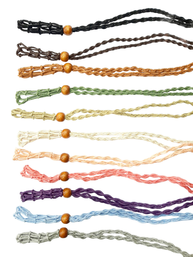Macrame Hemp Waxed Necklace