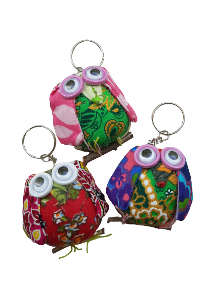 Fabric Animal Key Ring