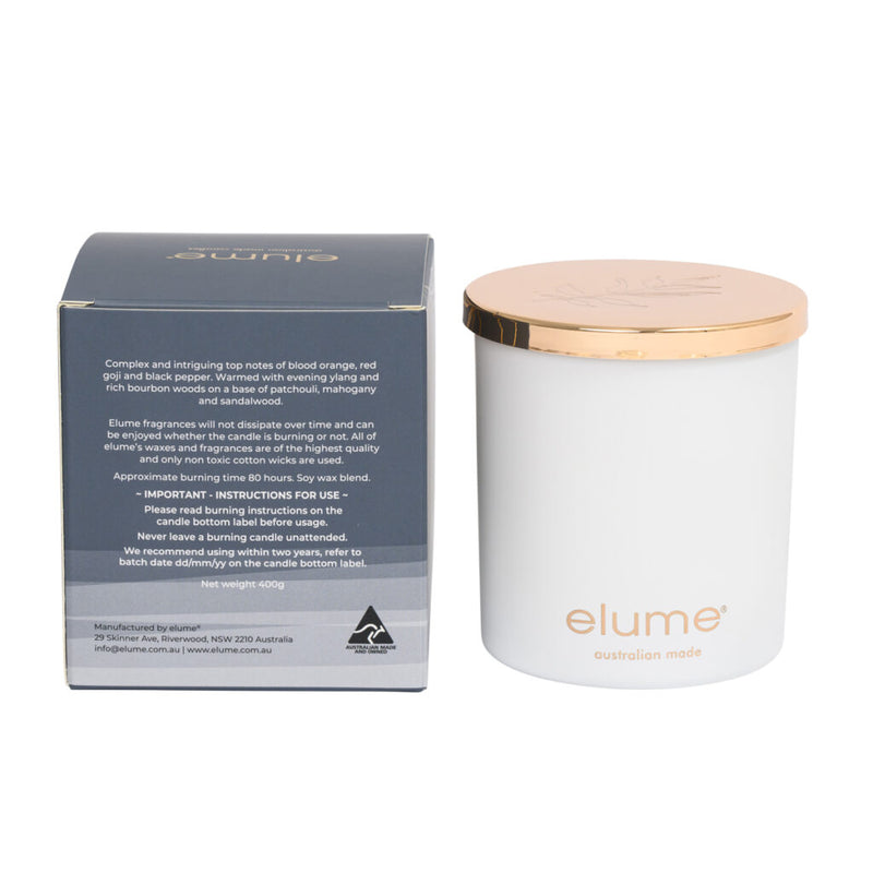 Elume Soy Candle - Mahogany & Evening Ylang