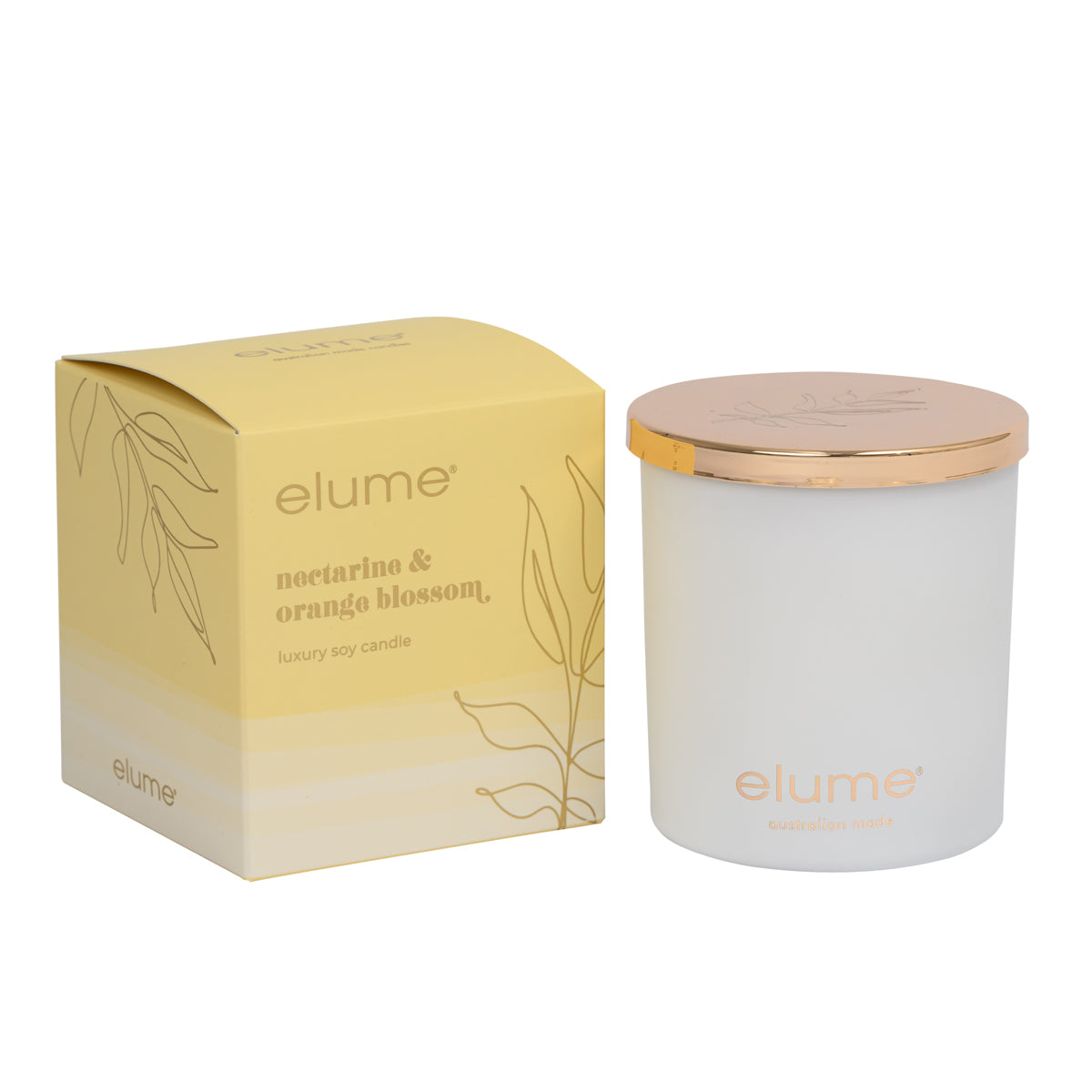 Elume Soy Candle - Nectarine & Orange Blossom – The Elephant Shop