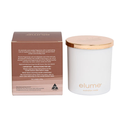 Elume Soy Candle - Sandalwood & Black Amber