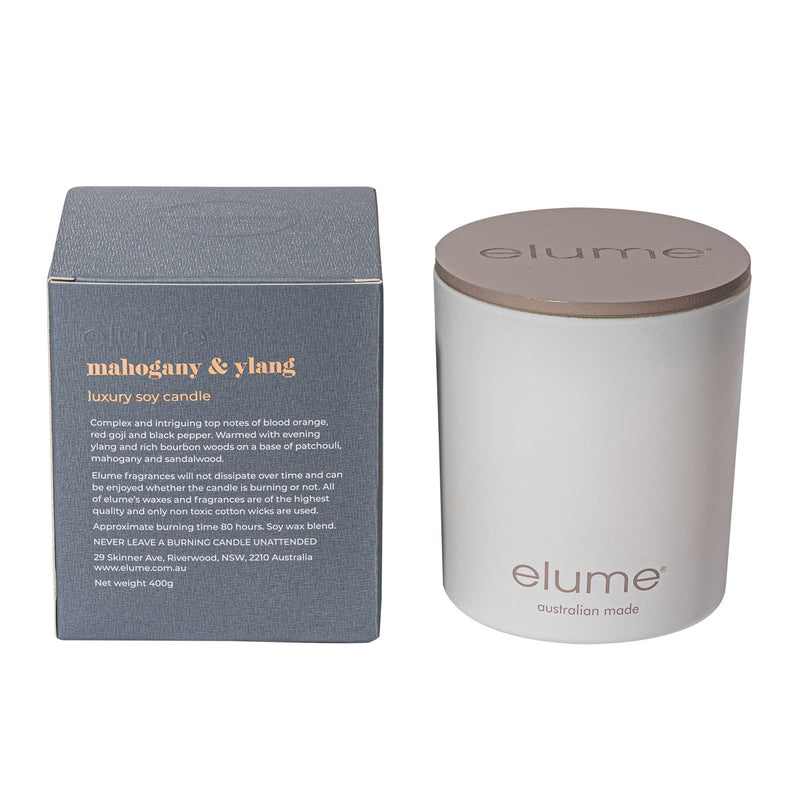 Elume Soy Candle - Mahogany & Ylang