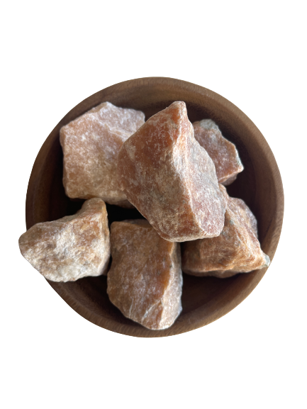 Orange Calcite Rough Chunk Natural Mineral - 6 to 10cm