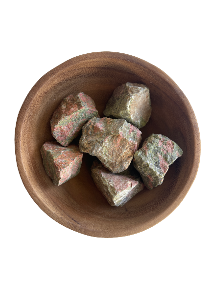 Unakite Crystal Rough Chunk Natural Mineral - 4 to 8cm
