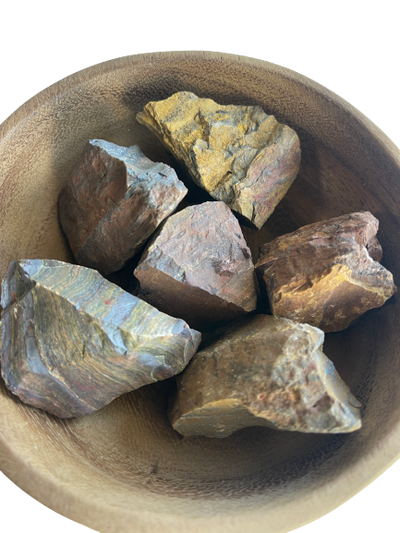 Tiger Iron Crystal Rough Chunk Natural - 4 to 8cm