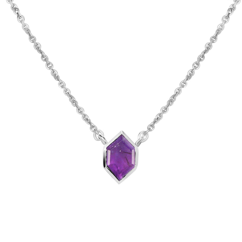 Amethyst Silver Estoile Necklace