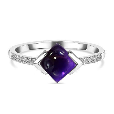 Amethyst Silver Mabel Ring