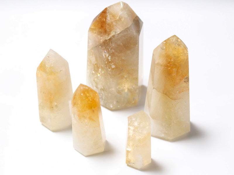 Citrine Generator Single Point Cut and Polished From Brazil