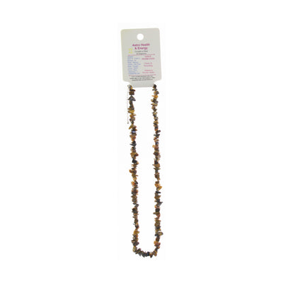 Tiger Eye Crystal Chip Horoscope Necklace - Star Sign Gemini