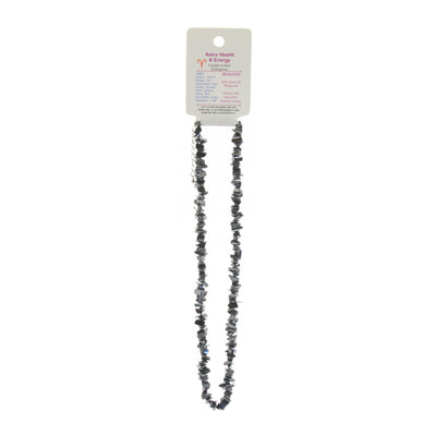 Hematite Crystal Chip Horoscope Necklace - Star Sign Aries