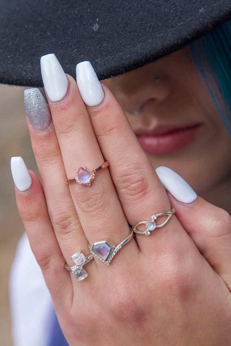 Moonstone Silver Virginia Ring