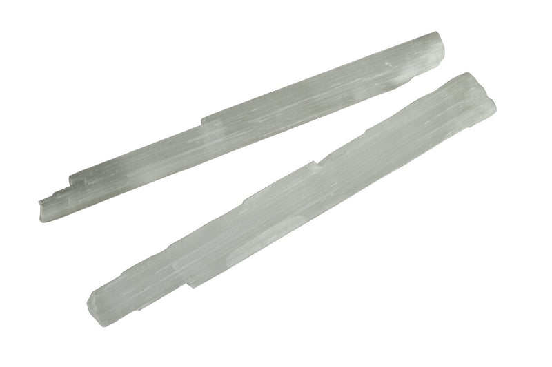 White Selenite Crystal Rough Stick Natural Mineral