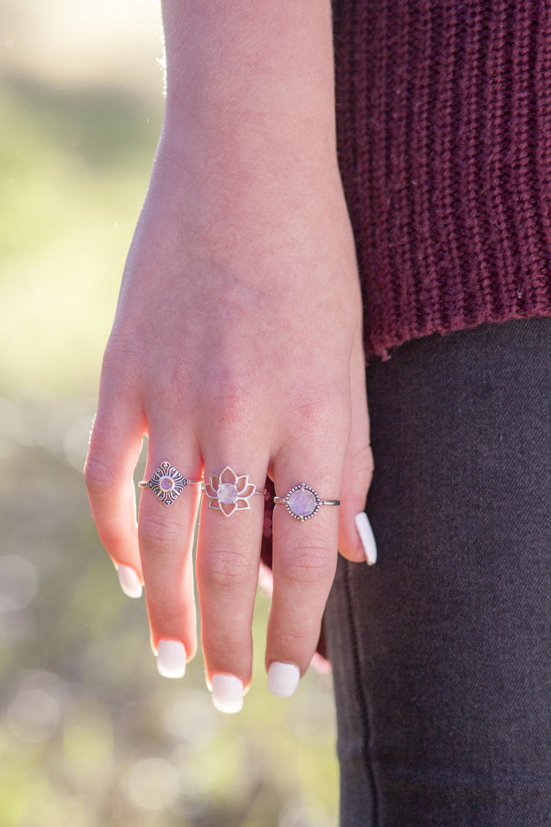 Moonstone Silver Airlia Ring