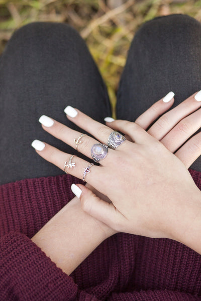 Moonstone Silver Venus Ring