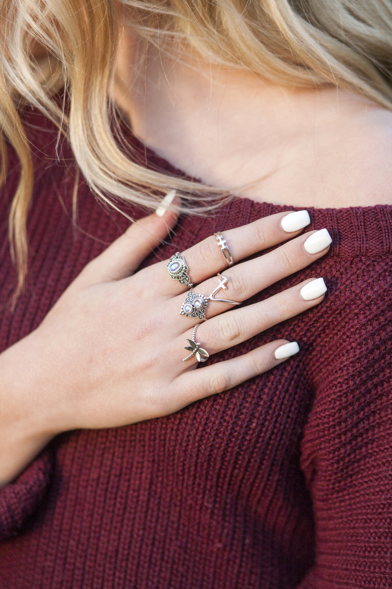 Silver Cross Ring