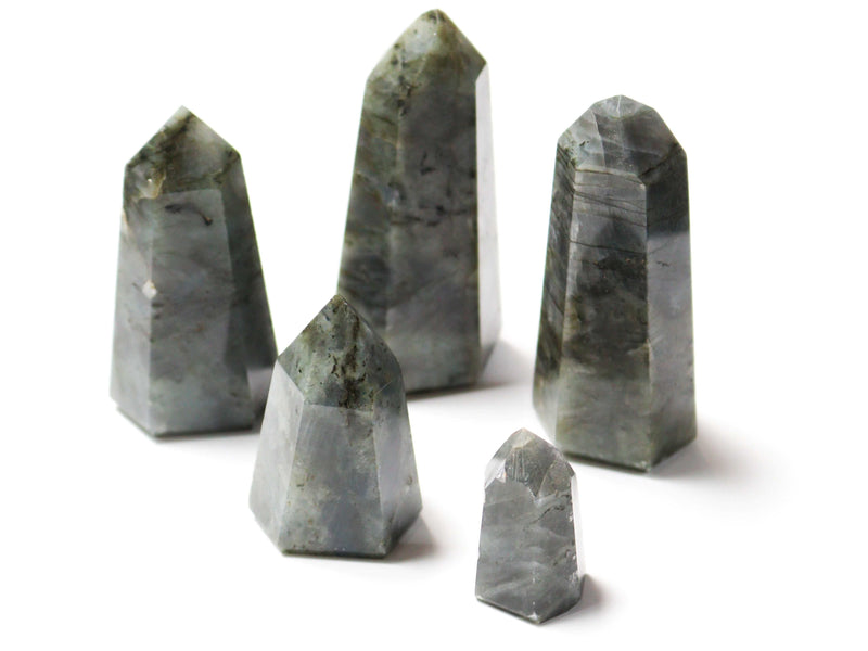 Labradorite Generator Single Point Cut and Polished From Brazil