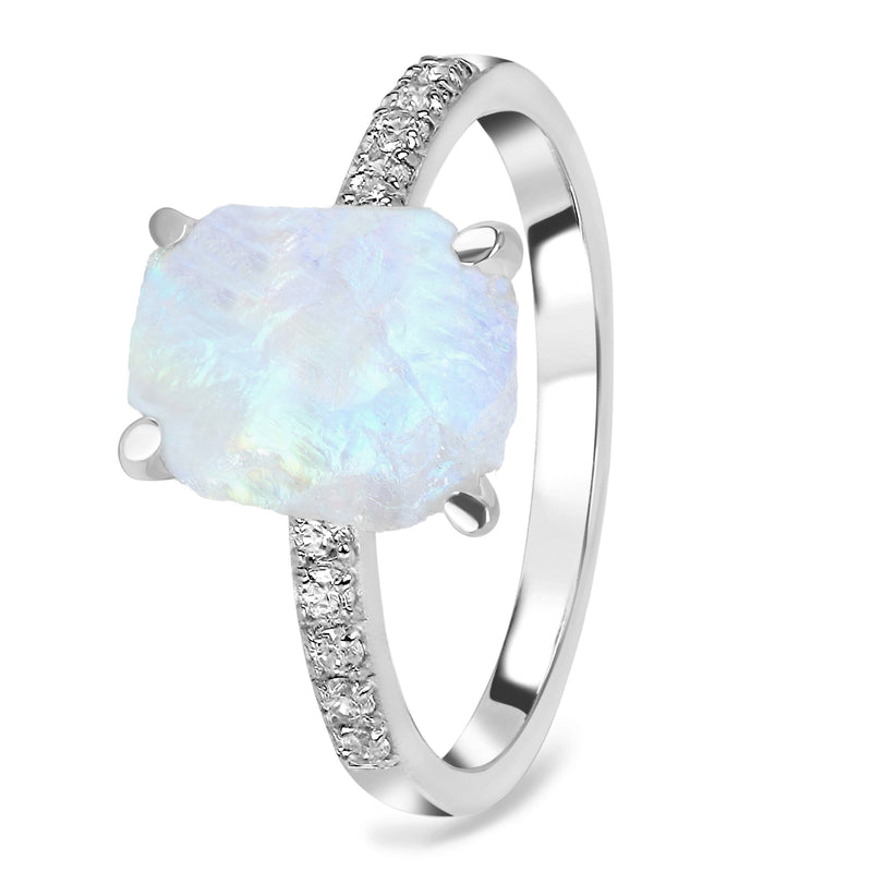 Moonstone Silver Aspera Ring