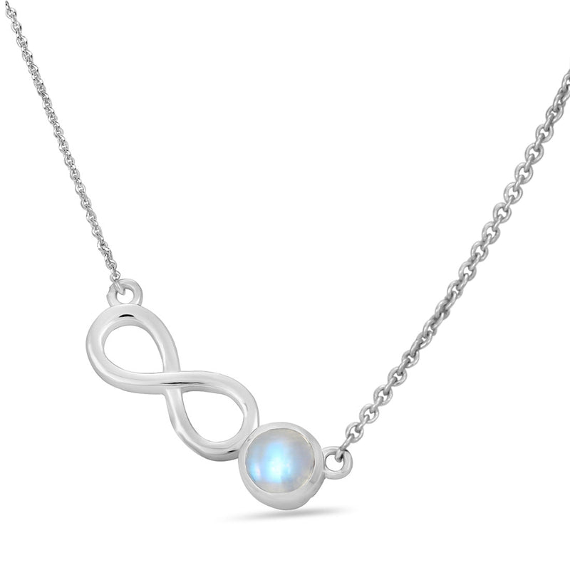 Moonstone Silver Infinite Instinct Necklace