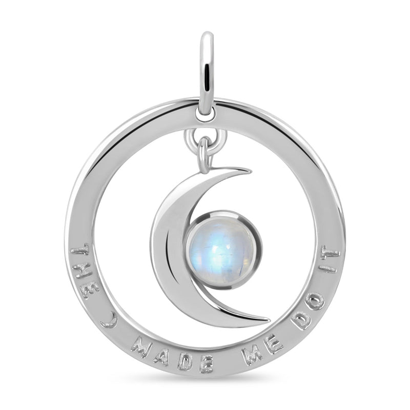 Moonstone Silver The Moon Made Me Do It Necklace
