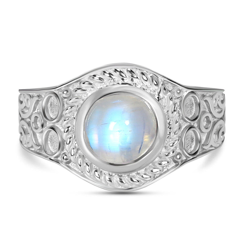 Moonstone Silver Nova Ring