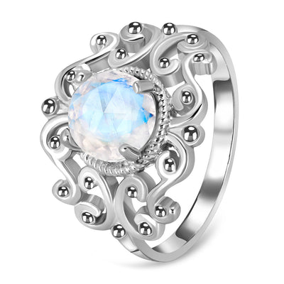 Moonstone Silver Calypso Ring