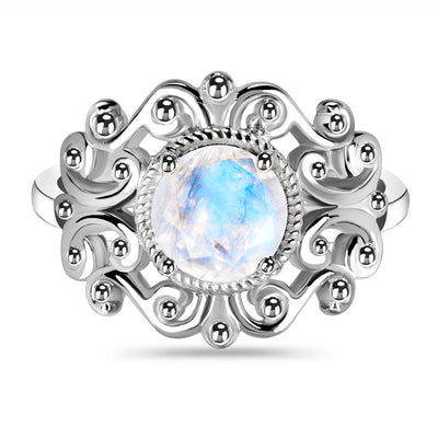 Moonstone Silver Calypso Ring