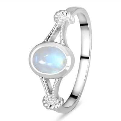 Moonstone Silver Vega Ring