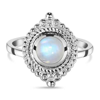 Moonstone Silver Saray Ring