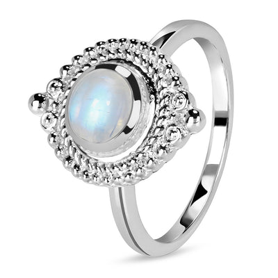 Moonstone Silver Saray Ring