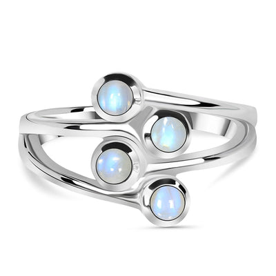 Moonstone Silver Fiorella Ring