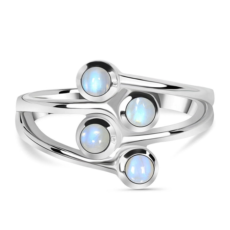 Moonstone Silver Fiorella Ring