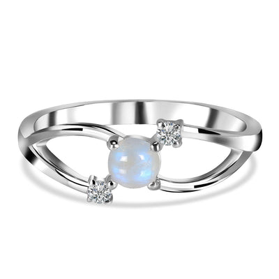 Moonstone Silver Olivia Ring