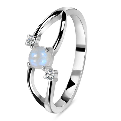 Moonstone Silver Olivia Ring