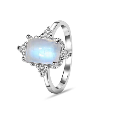 Moonstone Silver Ivy Ring