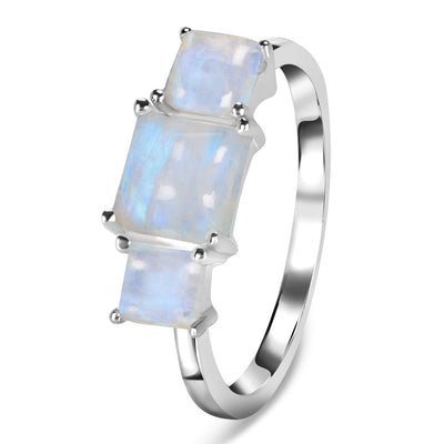 Moonstone Silver Vivienne Ring