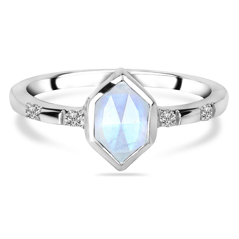 Moonstone Silver Estoile Ring