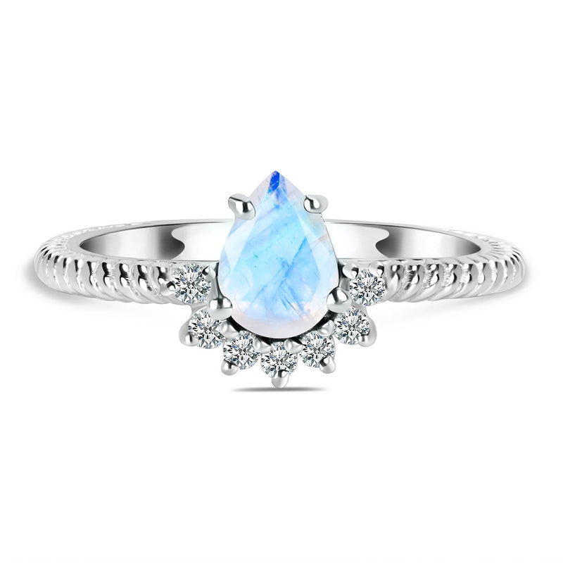 Moonstone Silver Abigail Ring