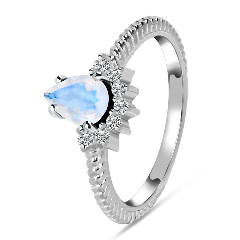 Moonstone Silver Abigail Ring
