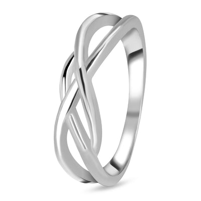 Silver Forever Interwoven Ring