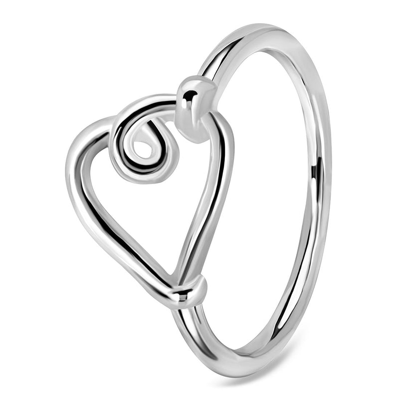 Silver Heart Ring