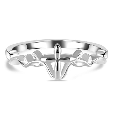 Silver Crown Ring