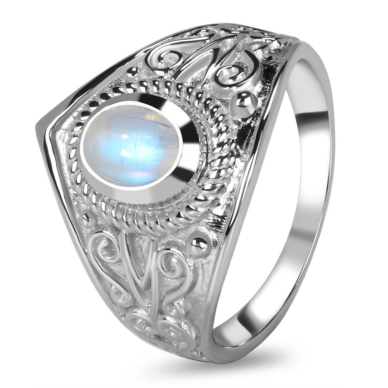 Moonstone Silver Ophelia Ring