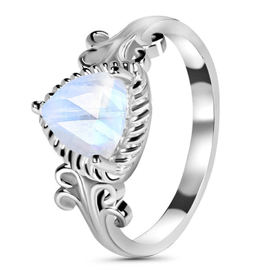 Moonstone Silver Portia Ring