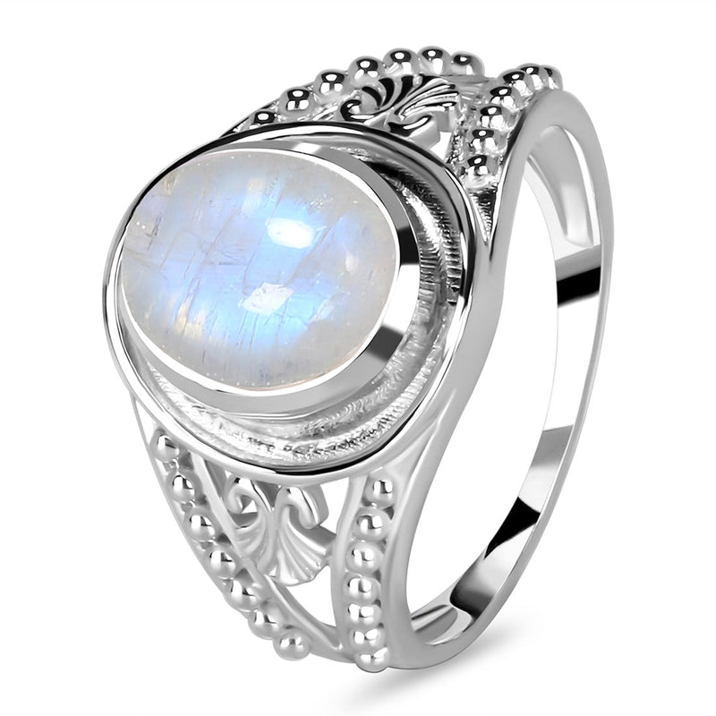 Moonstone Silver Bianca Ring