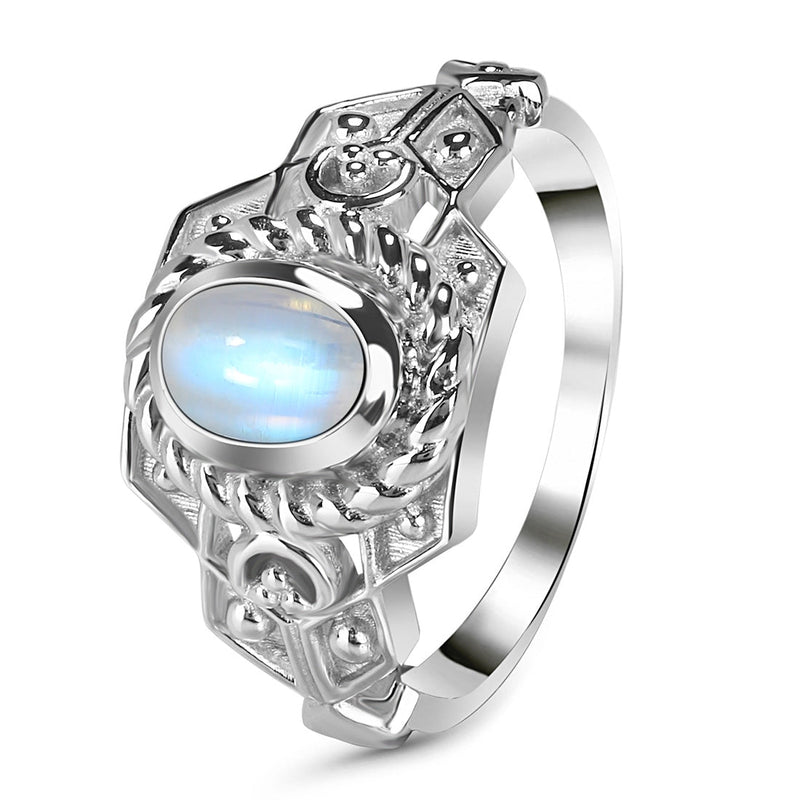 Moonstone Silver Phoebe Ring