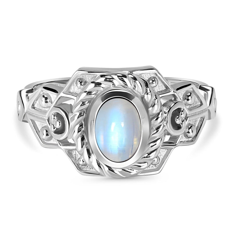Moonstone Silver Phoebe Ring