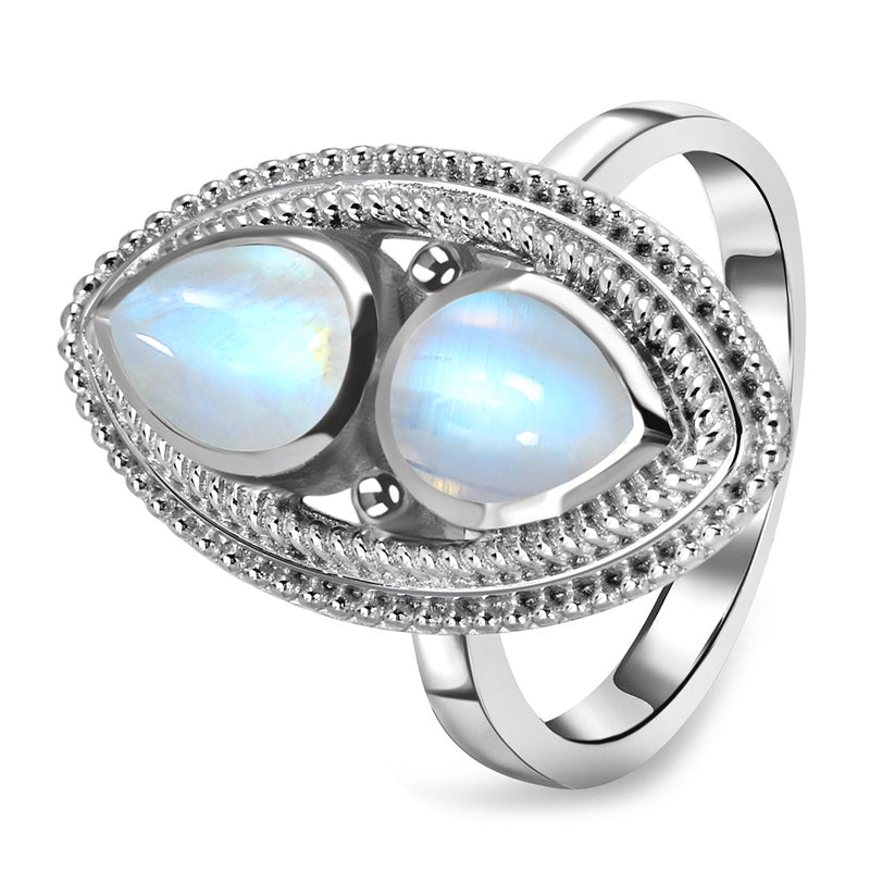 Moonstone Silver Elara Ring