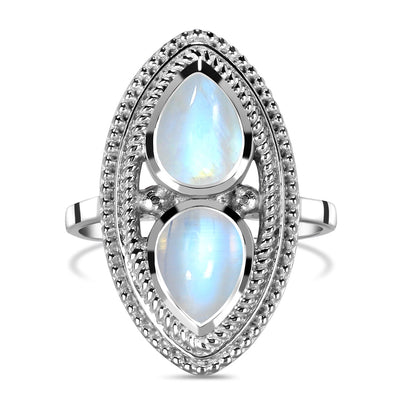 Moonstone Silver Elara Ring