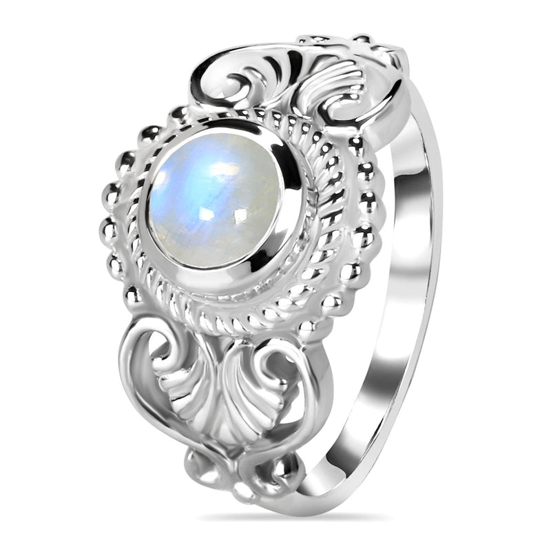 Moonstone Silver Ariel Ring